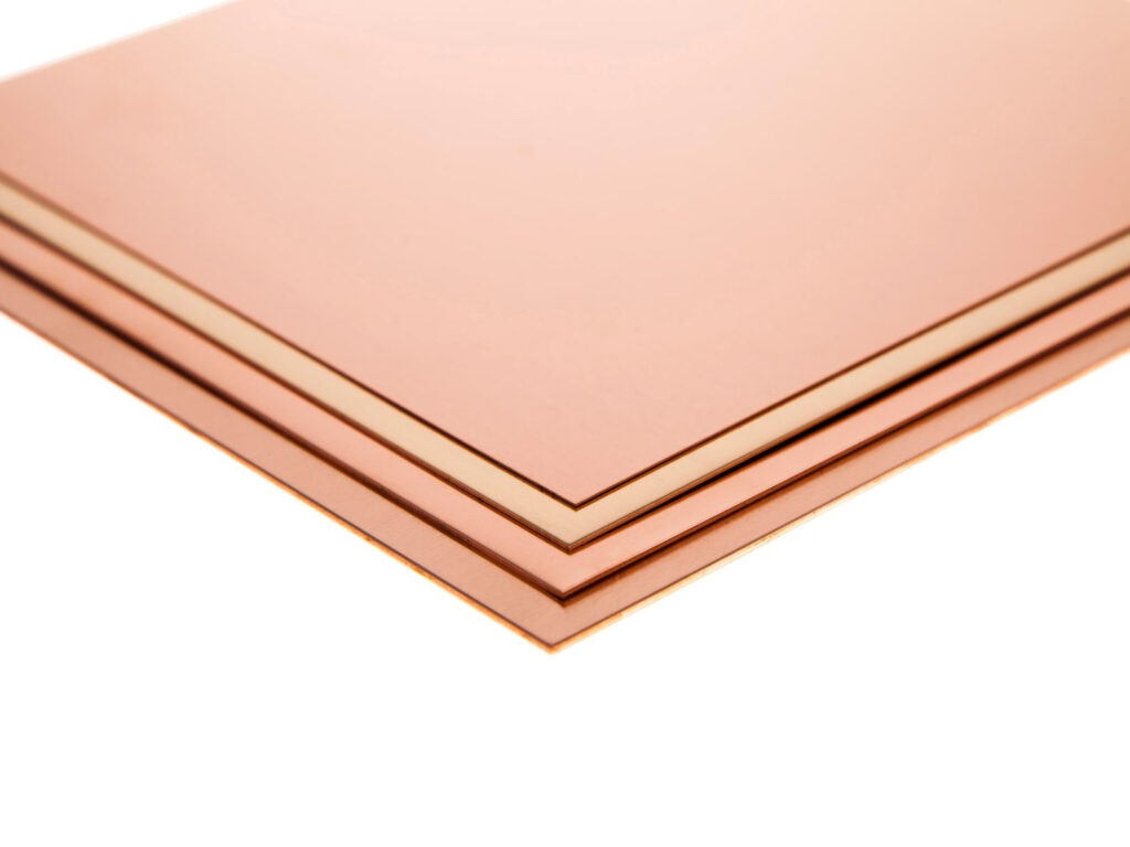 Бронзовый лист 2.5 мм 2000 мм 2000 мм БрБ2 ГОСТ 613-79