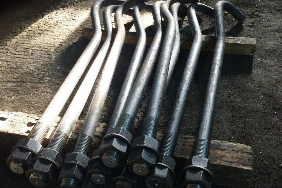 Фундаментный болт 80 мм 2000 мм 2,2 Ст3 ГОСТ 24379.1-2012