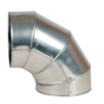 Отвод алюминиевого кожуха 455 мм