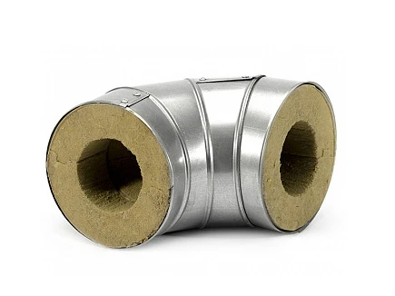 Отвод в оцинковке 558 мм 100 мм 100 кг/м3