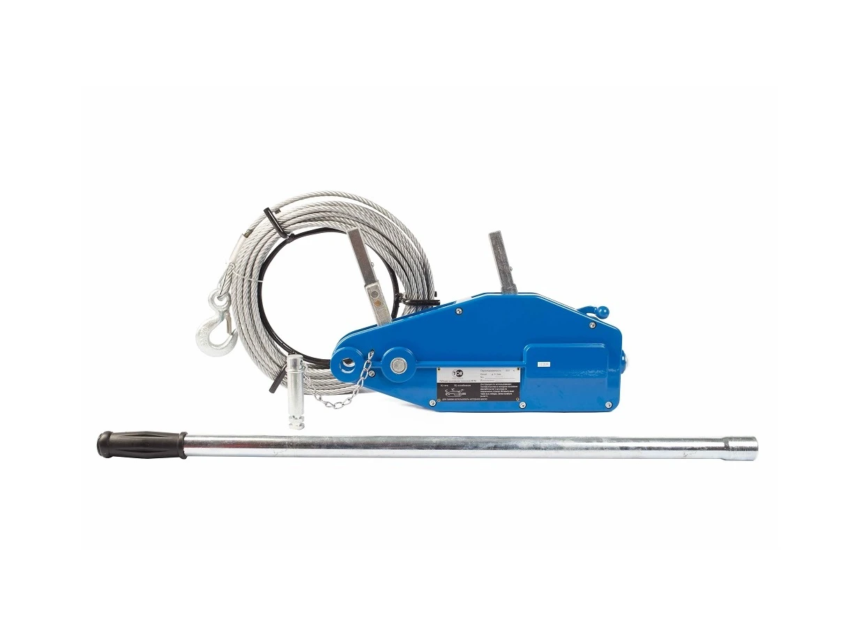 Рычажные ручные тросовые лебедки 0.63 т 3 м 5.6 мм ЛР